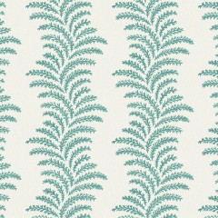 Aubry Teal Linen Mix Fabric