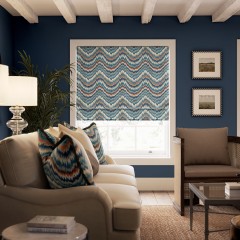 Fable Azure Velvet Roman Blind