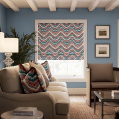 Fable Lake Velvet Roman Blind