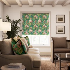 Florence Jade Velvet Roman Blind