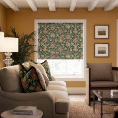 Isfahan Forest Velvet Roman Blind