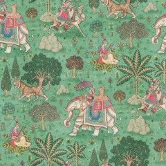 Jaipur Jade Velvet Fabric