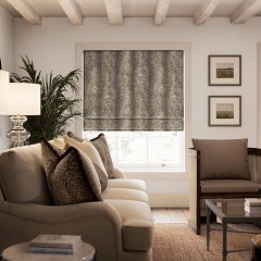 Masai Cocoa Velvet Roman Blind