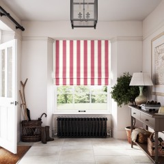 Ornella Raspberry Linen Mix Roman Blind