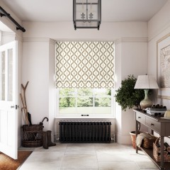 Shirvan Truffle Linen Mix Roman Blind