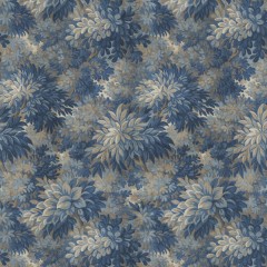 Wildwood Indigo Velvet Fabric