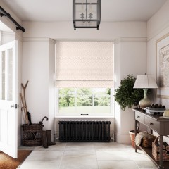 Ziya Raspberry Linen Mix Roman Blind