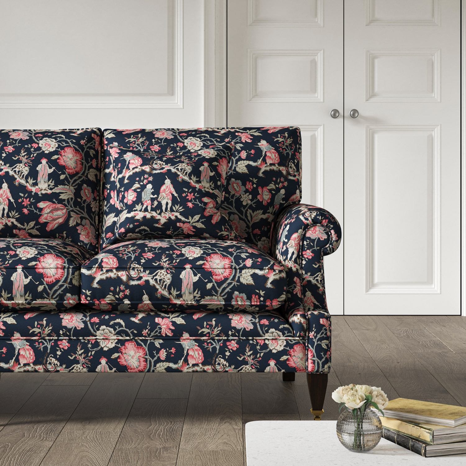 Large 2024 navy sofa