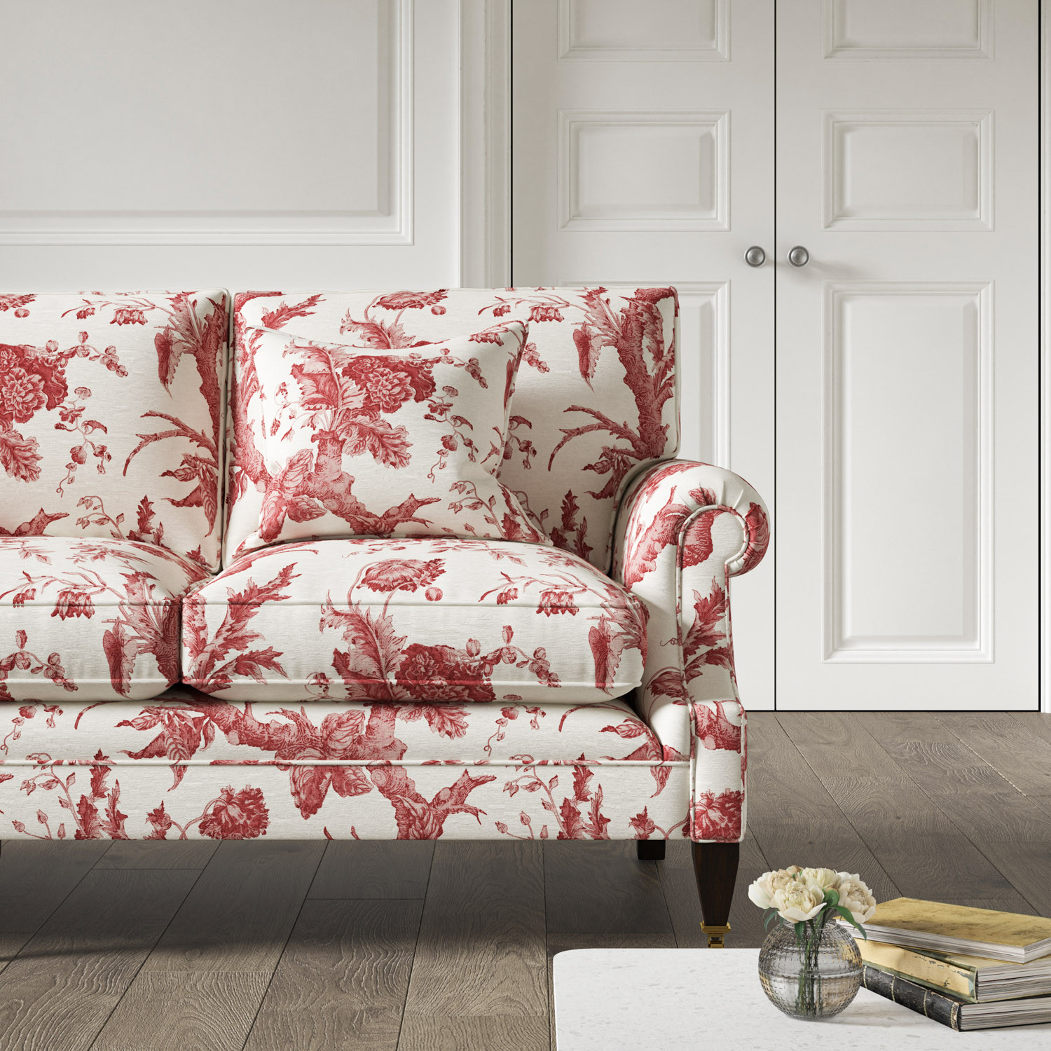 2 seater outlet patterned sofa