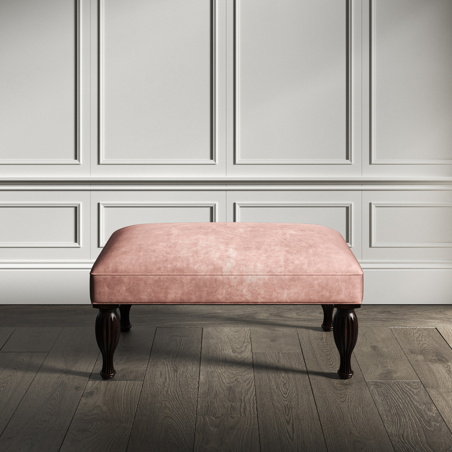 Rose deals pink ottoman