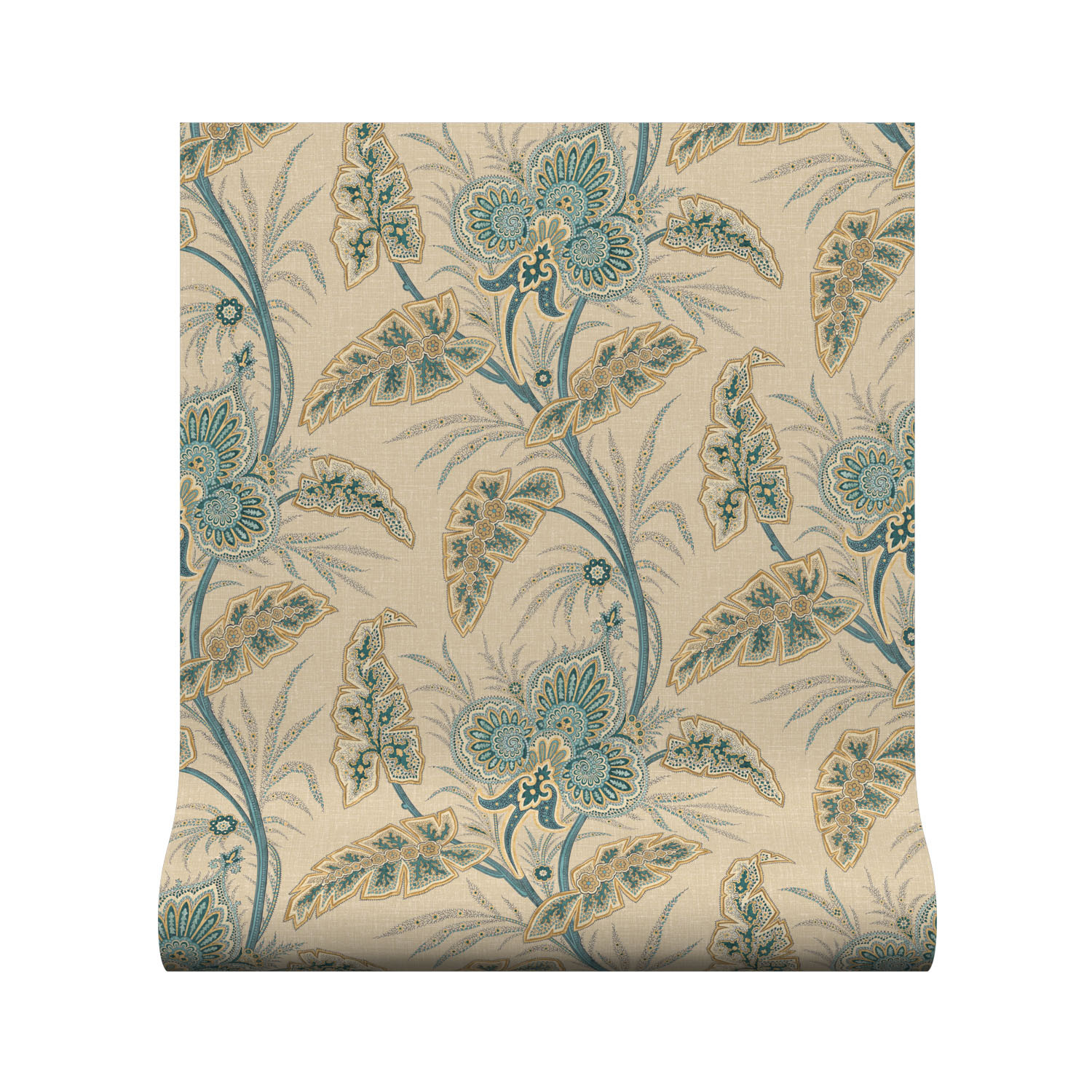 wallpaper anika teal roll