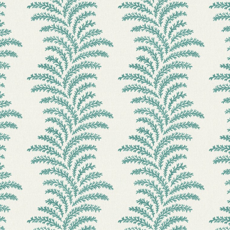 Aubry Teal Linen Mix Fabric