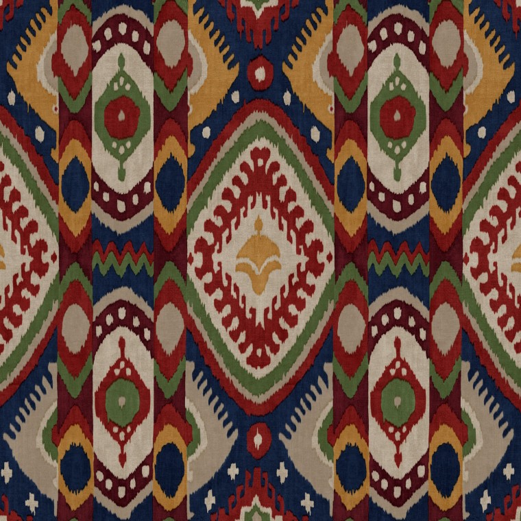 Bukhara Multi Velvet Fabric