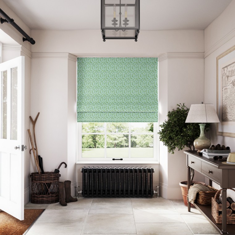 Emeline Apple Linen Mix Roman Blind