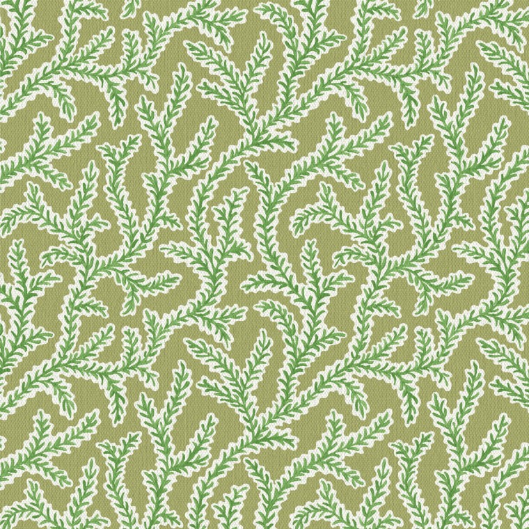 Emeline Fern Linen Mix Fabric