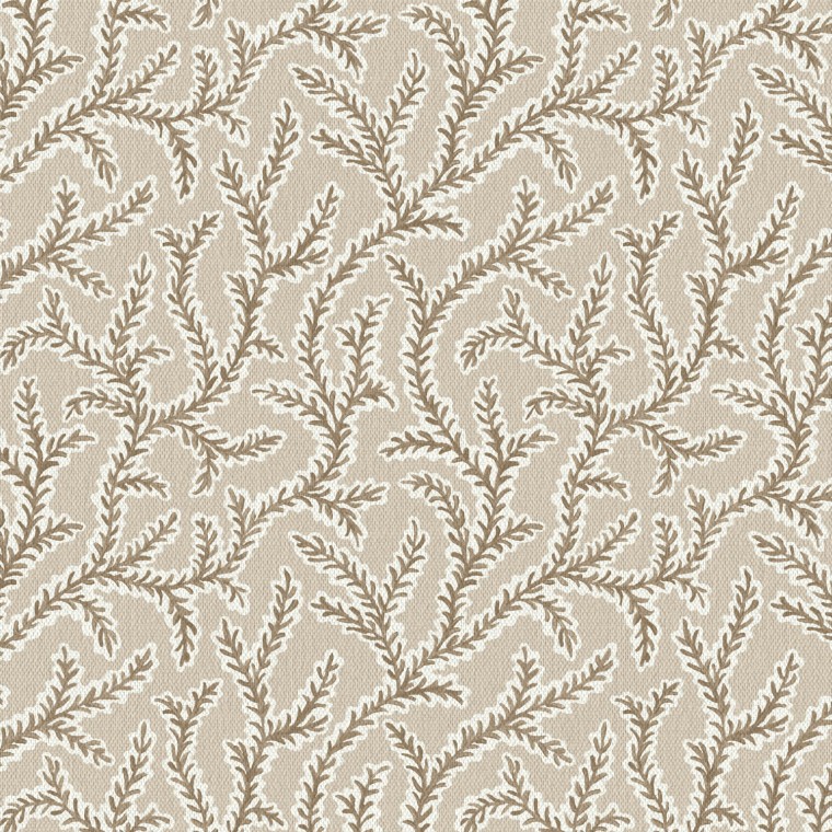 Emeline Truffle Linen Mix Fabric