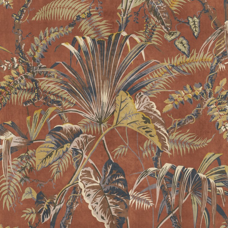 Guadeloupe Russet Velvet Fabric