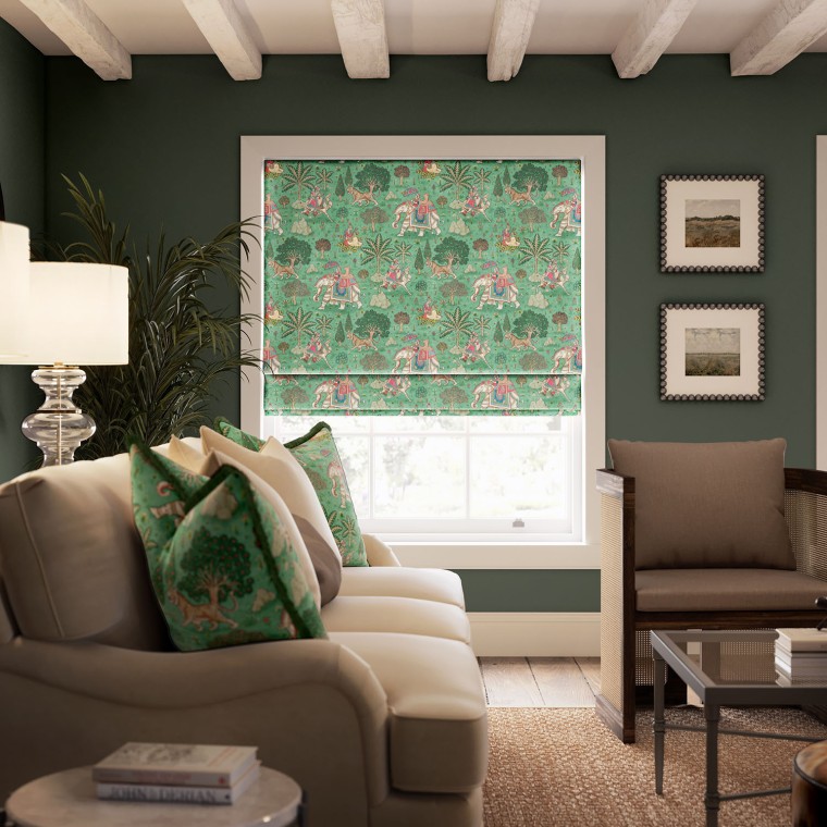 Jaipur Jade Velvet Roman Blind