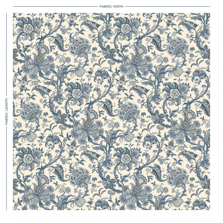 Janita Wedgwood Linen Mix Fabric | Warner House