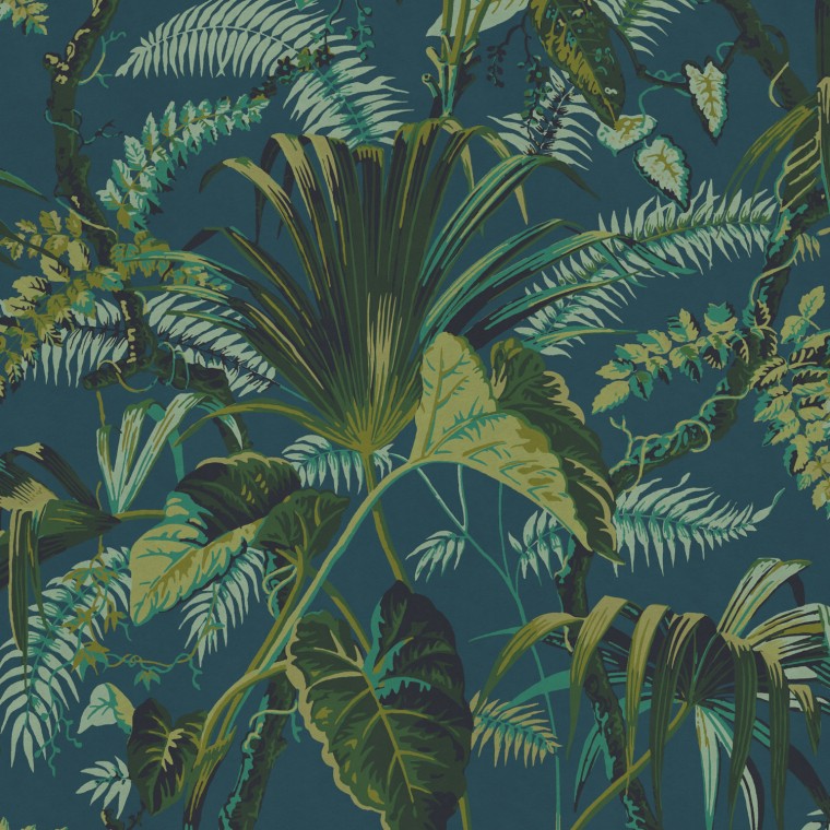 Guadeloupe Petrol Velvet Fabric