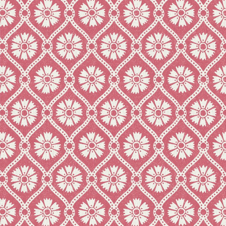 Samira Raspberry Linen Mix Fabric