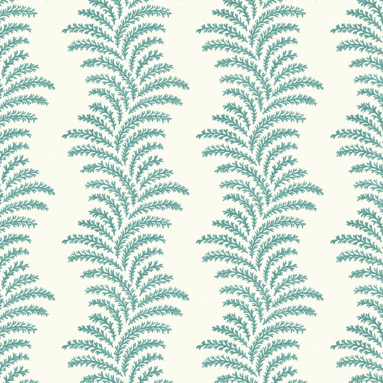 Aubry Teal Wallpaper