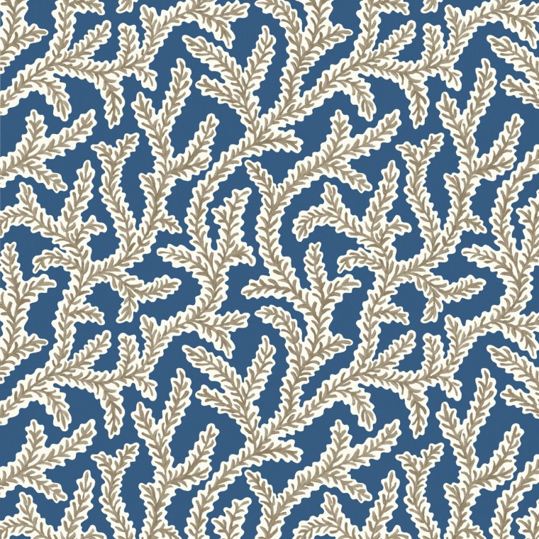 Emeline Indigo Wallpaper