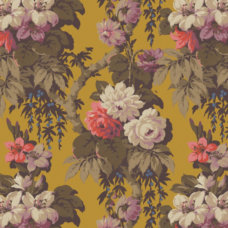 Florence Ochre Wallpaper