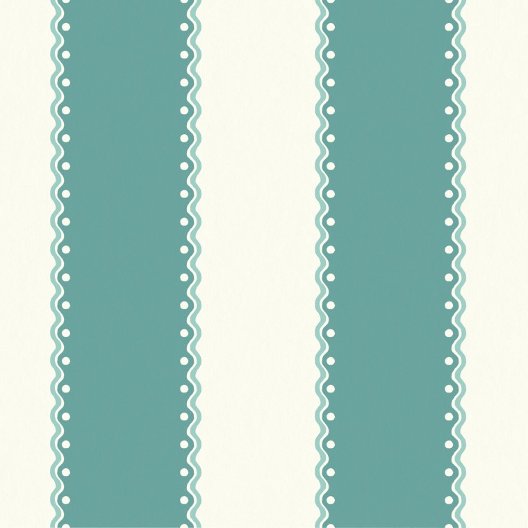 Ornella Teal Wallpaper