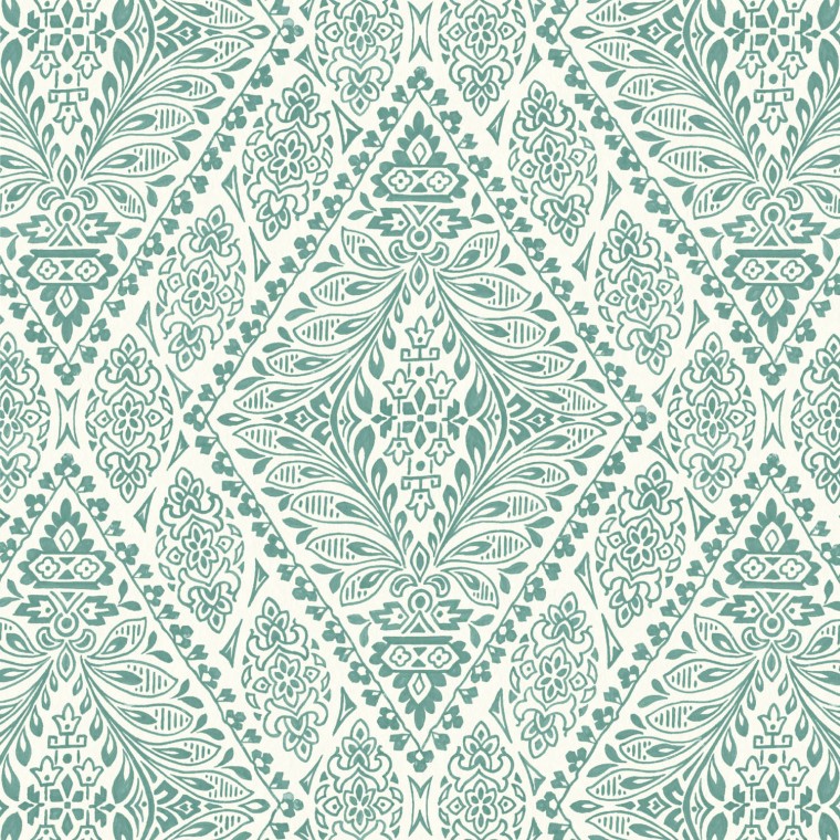 Parisa Teal Wallpaper