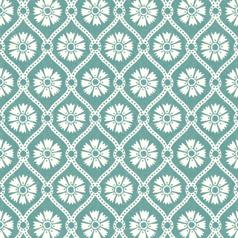 Samira Teal Wallpaper