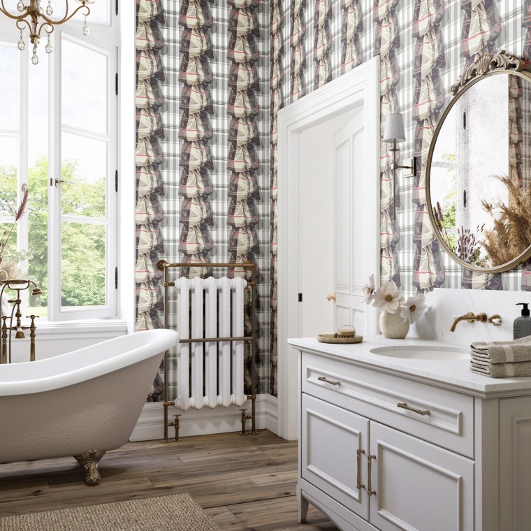 Tartan Cascade Archive Wallpaper | Warner House