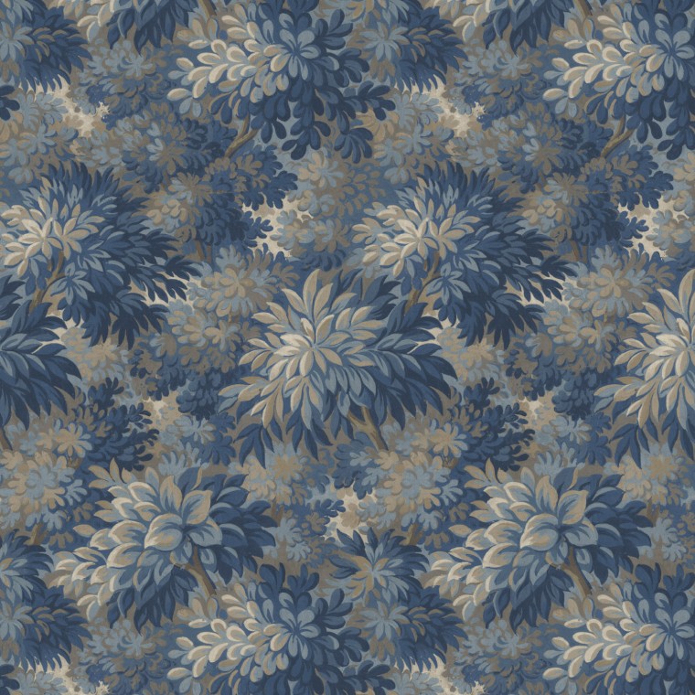 Wildwood Indigo Wallpaper