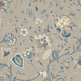 Lavenham Mist Linen Mix Fabric | Warner House