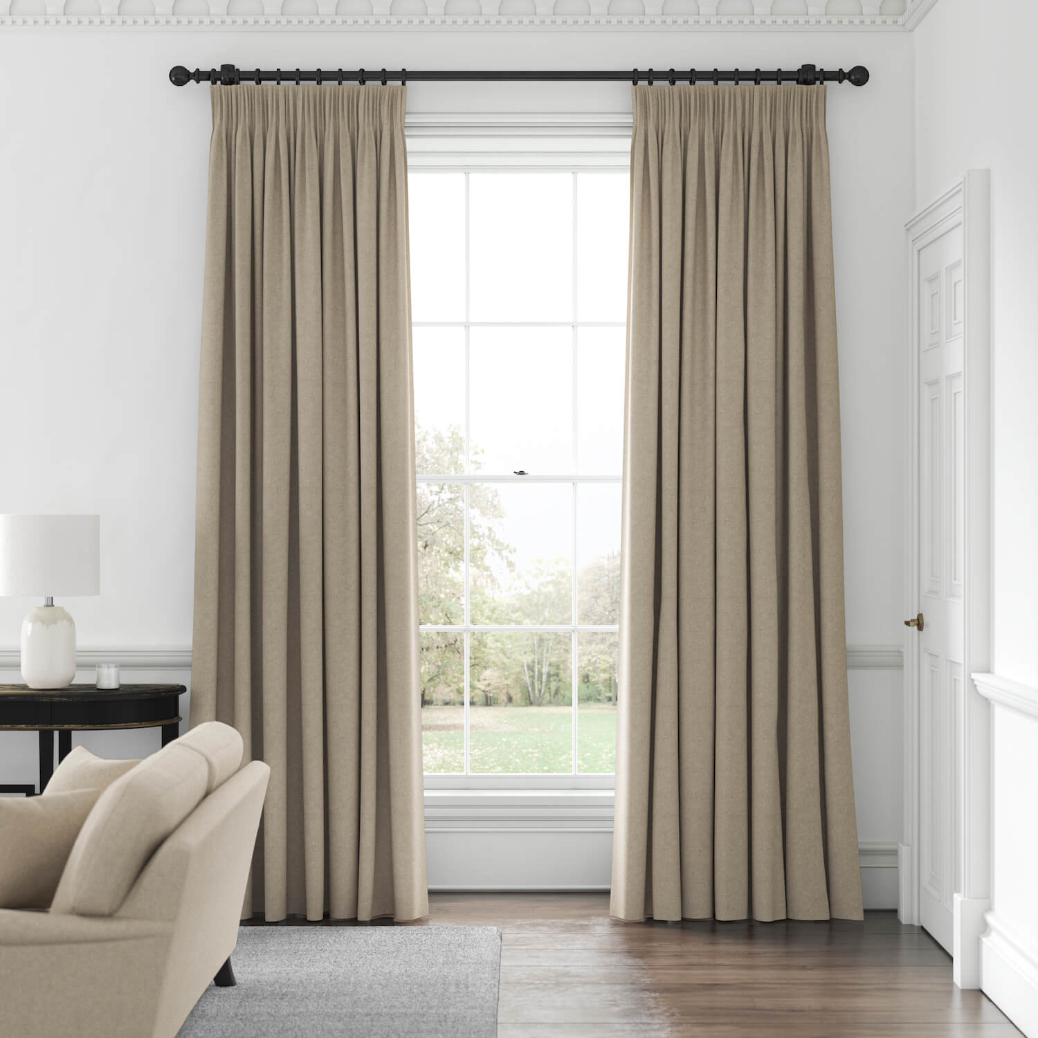 Taupe Made to Measure Curtains