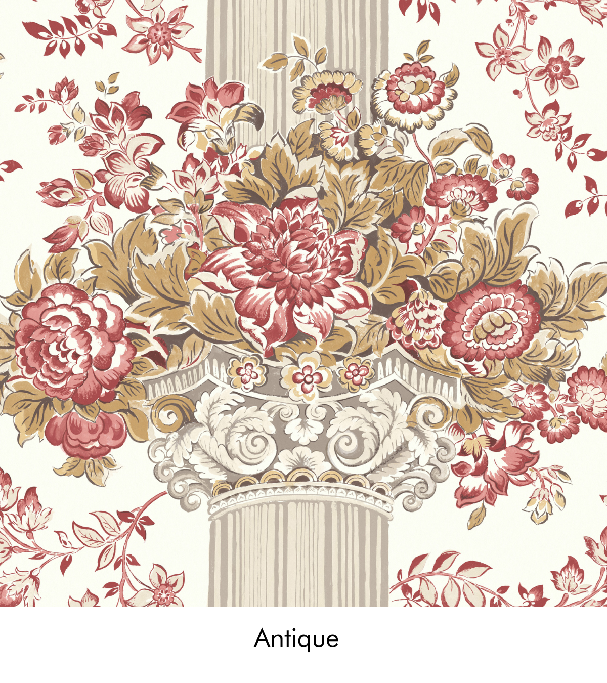 Warner House Rosalia Antique Wallpaper