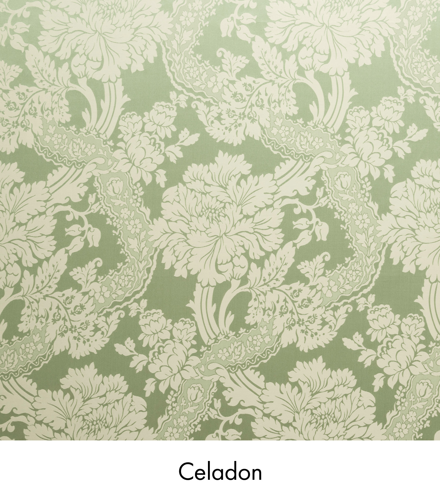 Warner House Deauville Celadon Silk Fabric