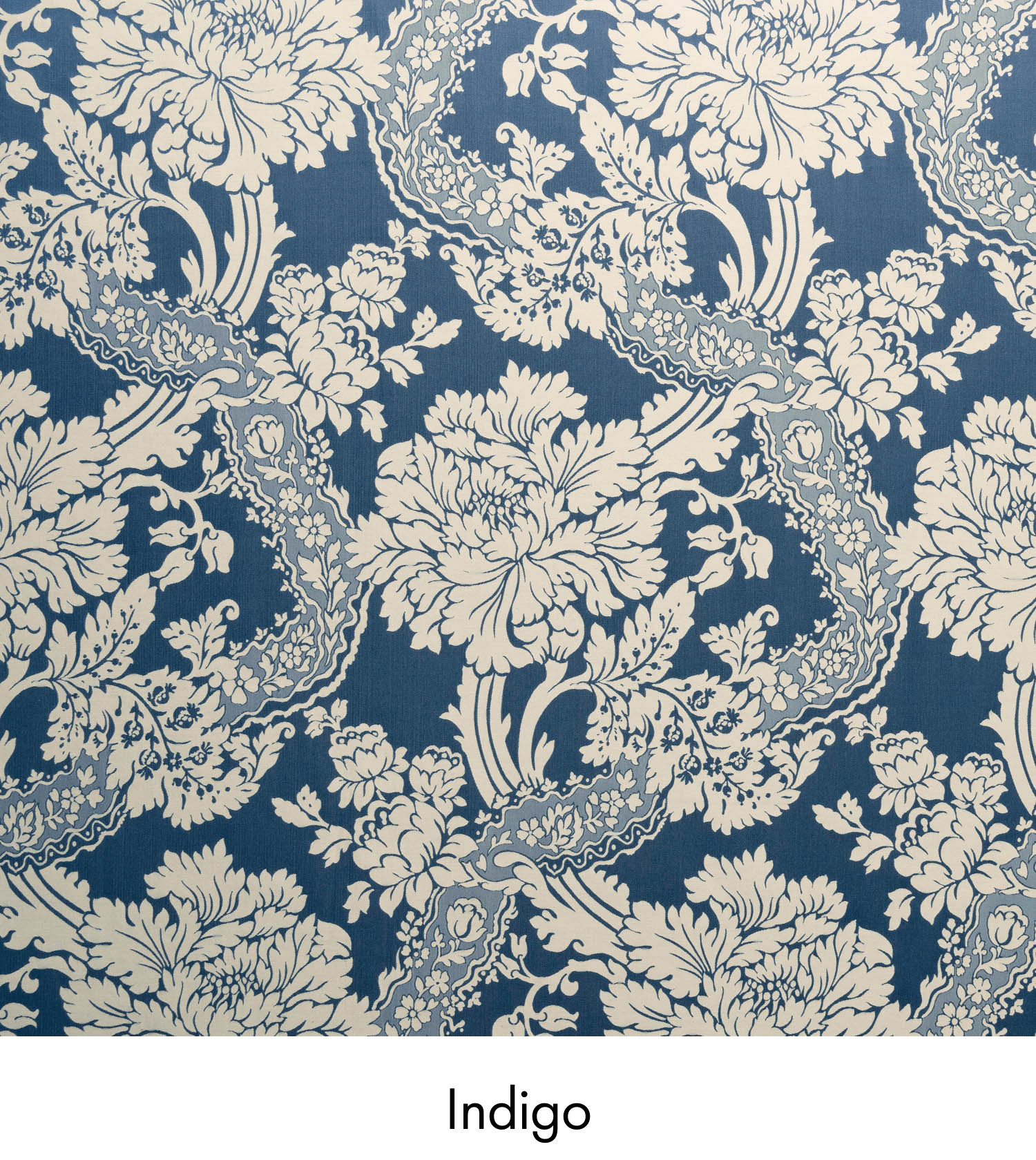 Warner House Deauville Indigo Silk Fabric