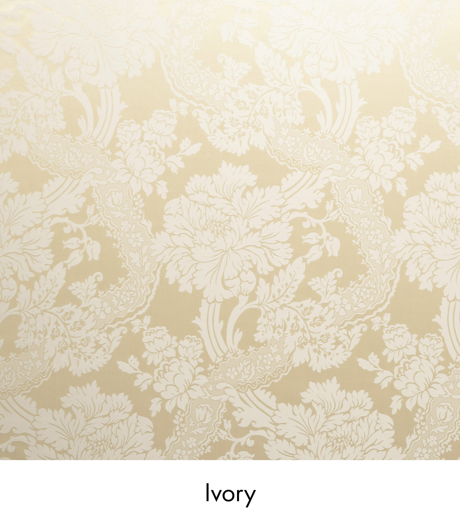 Warner House Deauville Ivory Silk Fabric